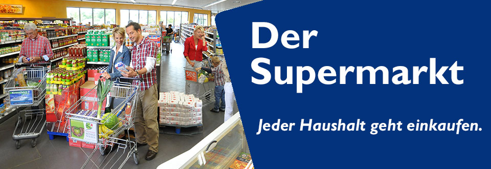 der Supermarkt-jeder Haushalt geht einkaufen